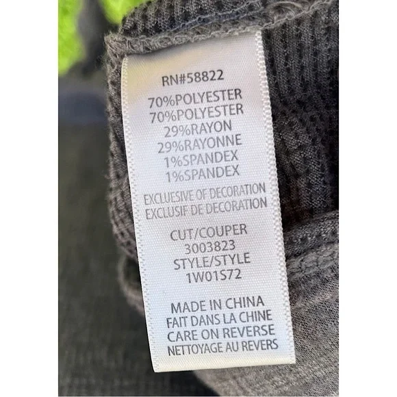 Sz L-dress or swim coverup. Drop waist with flowy sleeves & oversized neck - Picture 5 of 8